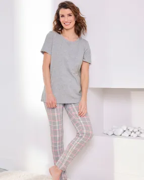 4 Piece Short Sleeve PJ Set