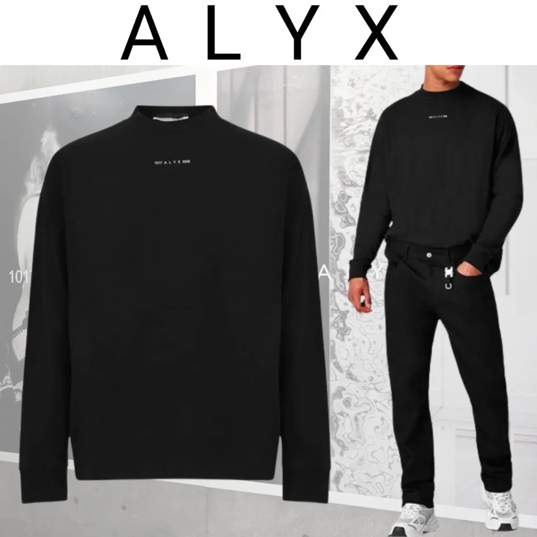 ALYX  |Crew Neck Unisex Street Style Long Sleeves Plain Cotton