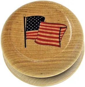 American Flag Yo-Yo Made in USA by Maple Landmark