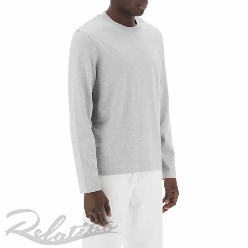 AMI PARIS  |Crew Neck Unisex Street Style Long Sleeves Plain Cotton