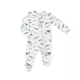 Angel Dear 2 Way Zipper Footie - Sharks