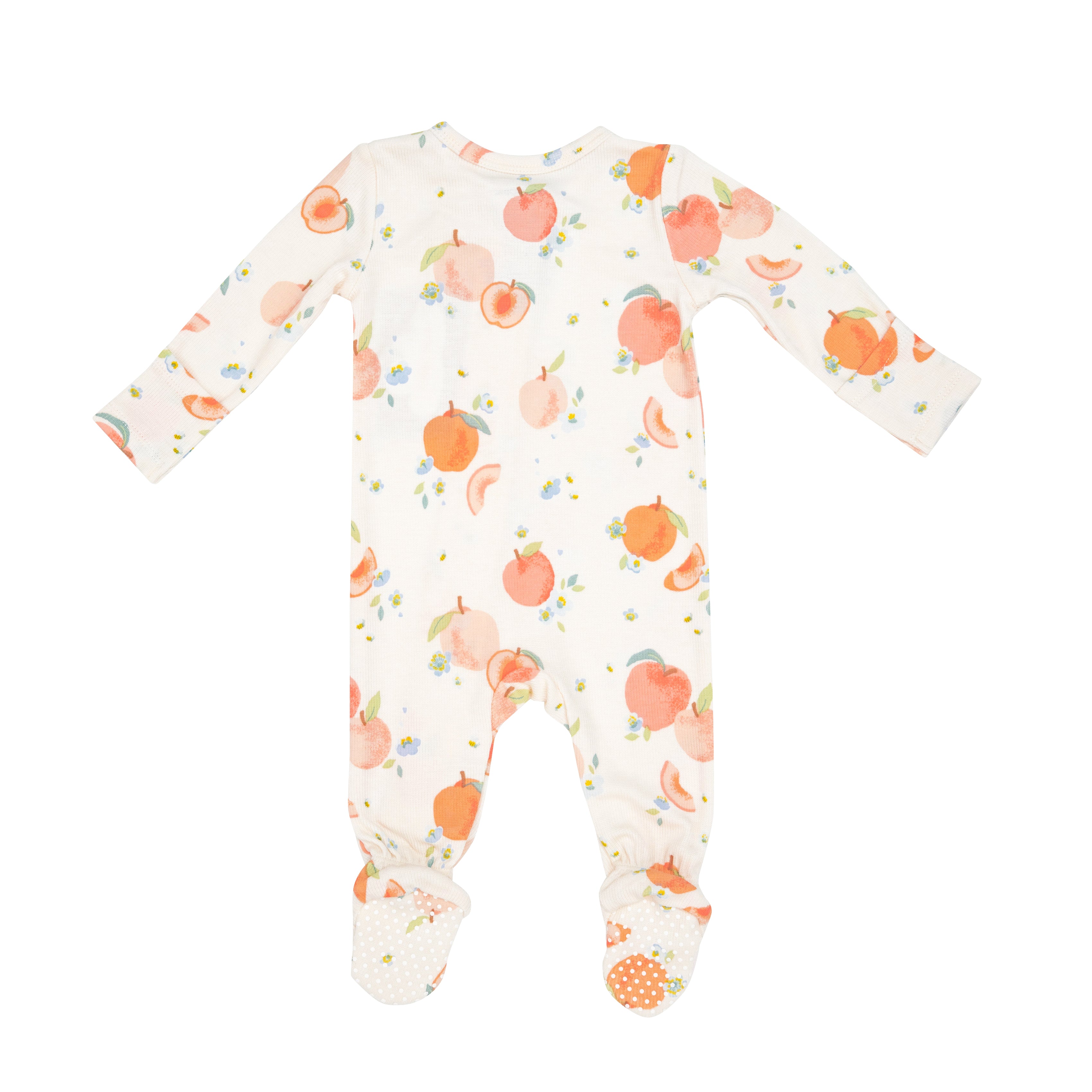 Angel Dear 2 Way Zipper Footie - Spring Peaches