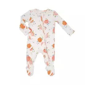 Angel Dear 2 Way Zipper Footie - Spring Peaches