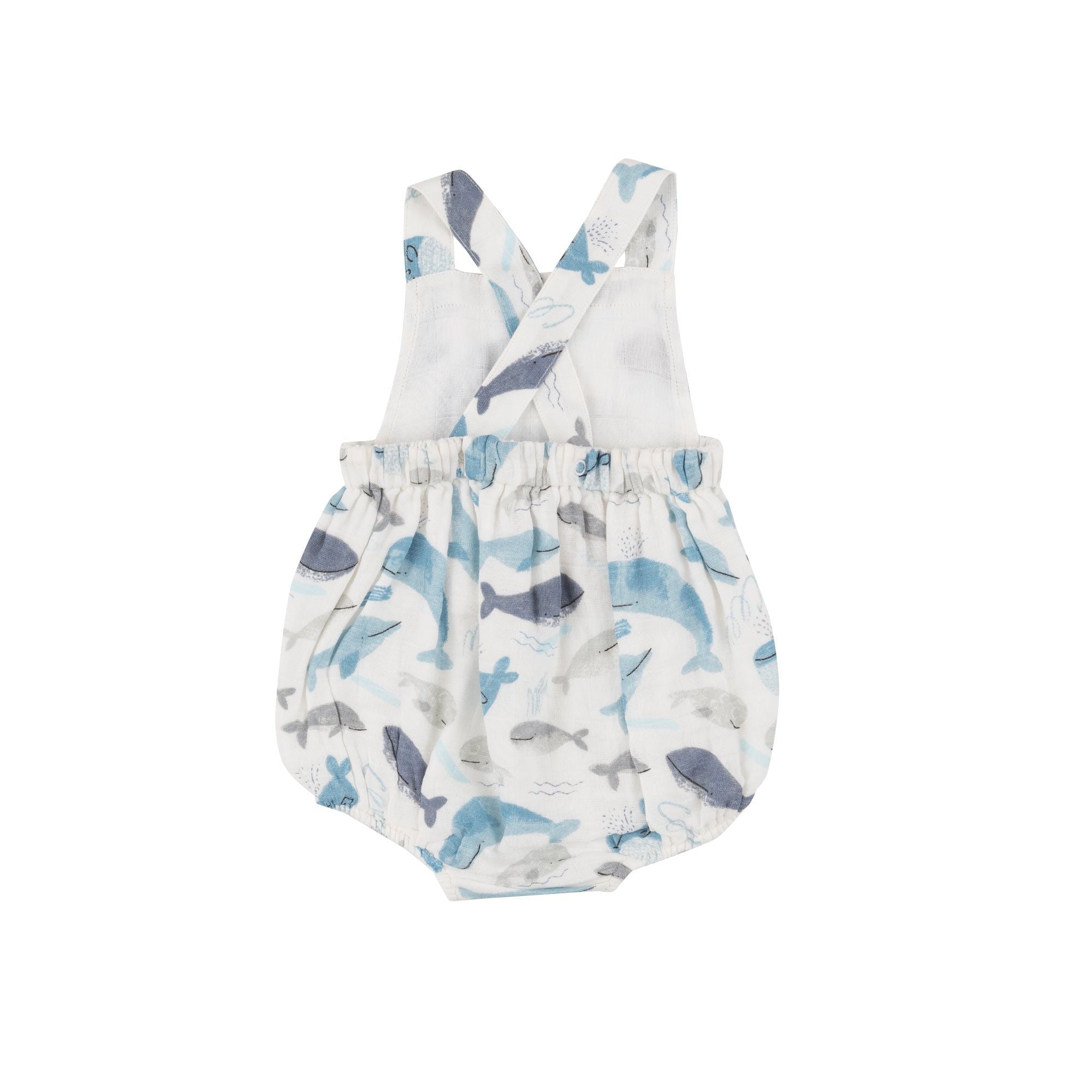 Angel Dear - Blue Whales Retro Sunsuit