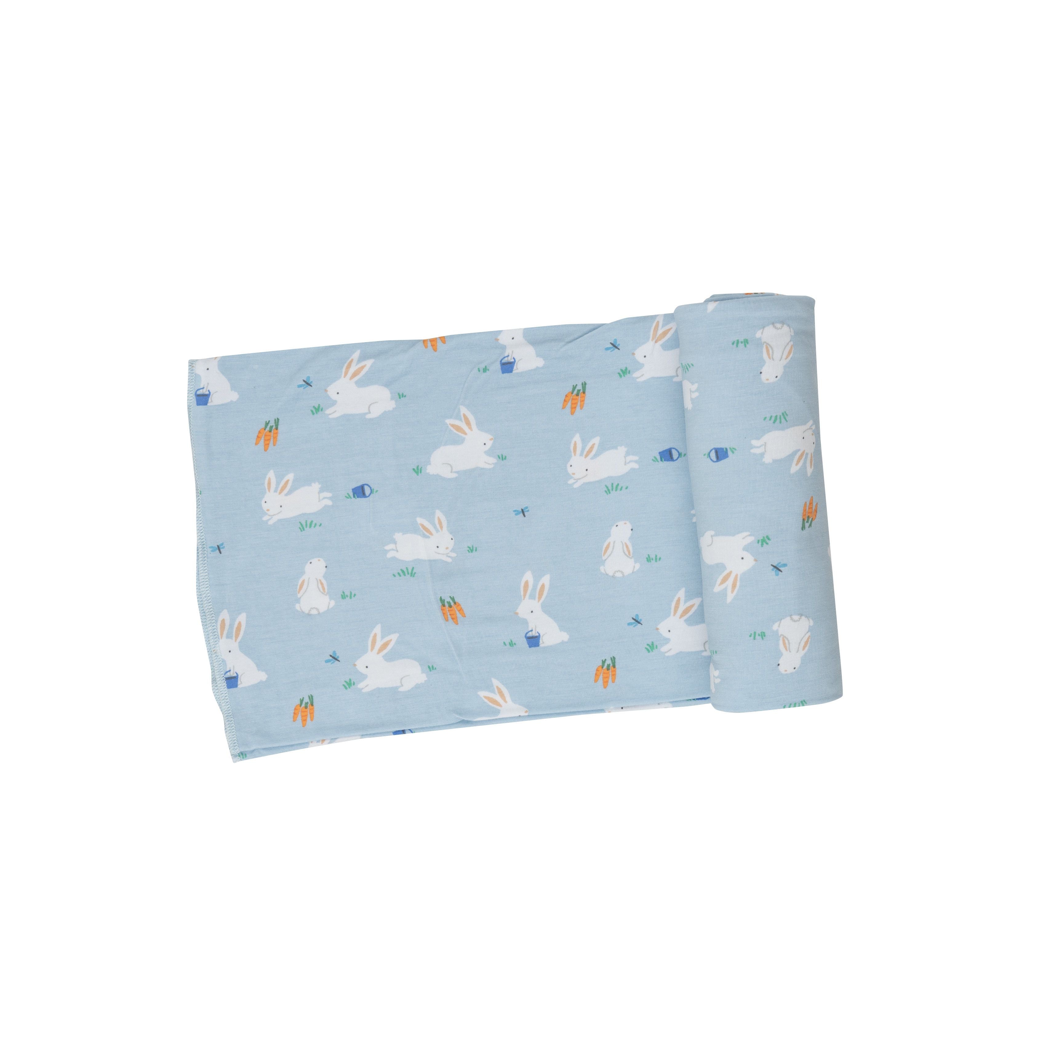 Angel Dear -  Bunny Meadow Swaddle Blanket