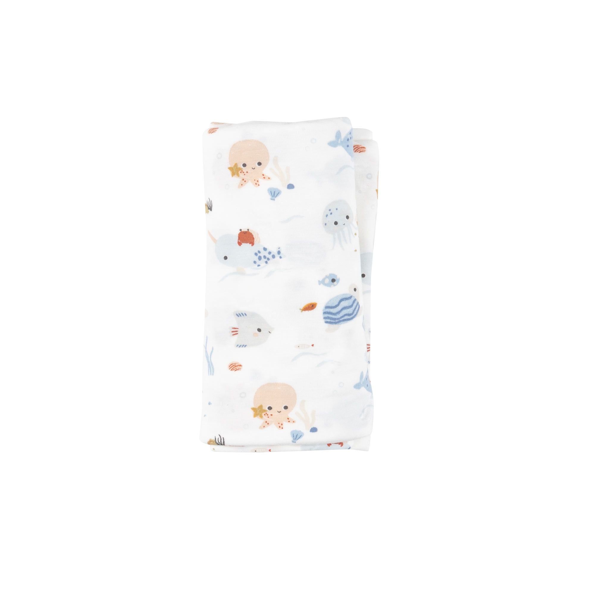 Angel Dear -  Cute Ocean Swaddle Blanket