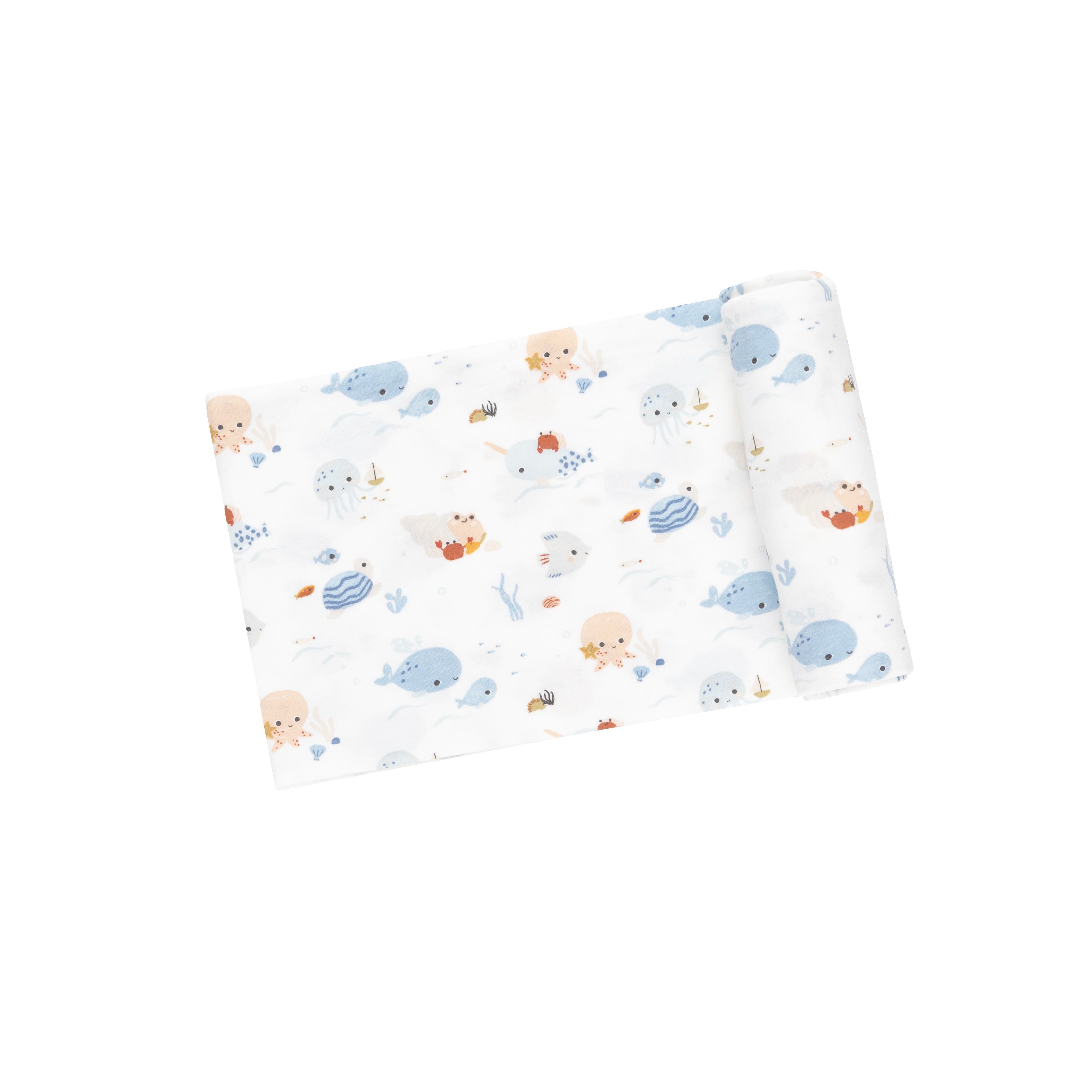 Angel Dear -  Cute Ocean Swaddle Blanket