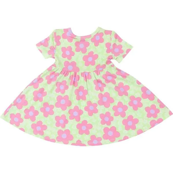 Angel Dear Daisy Pop Twirly S/S Dress, Multi