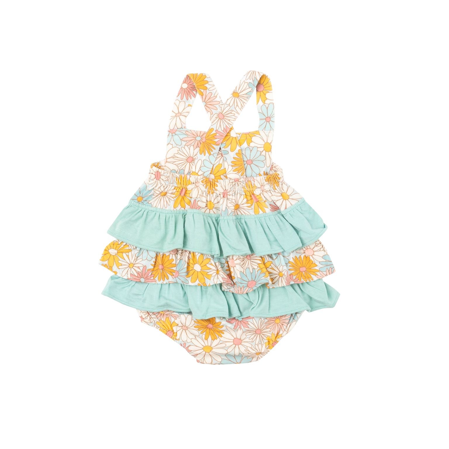 Angel Dear - Good Vibes Daisy Ruffle Sunsuit