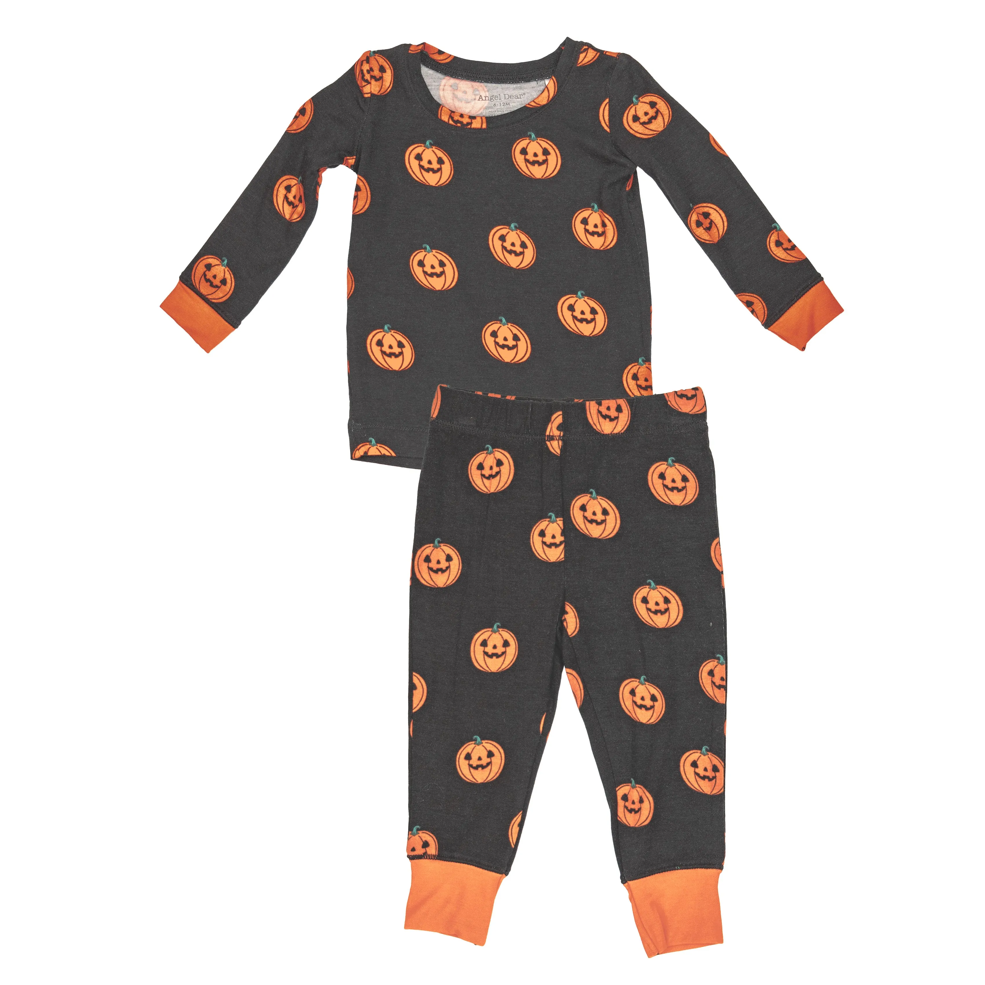 Angel Dear Toddler Jack O Lantern L/S Loungewear Set Black