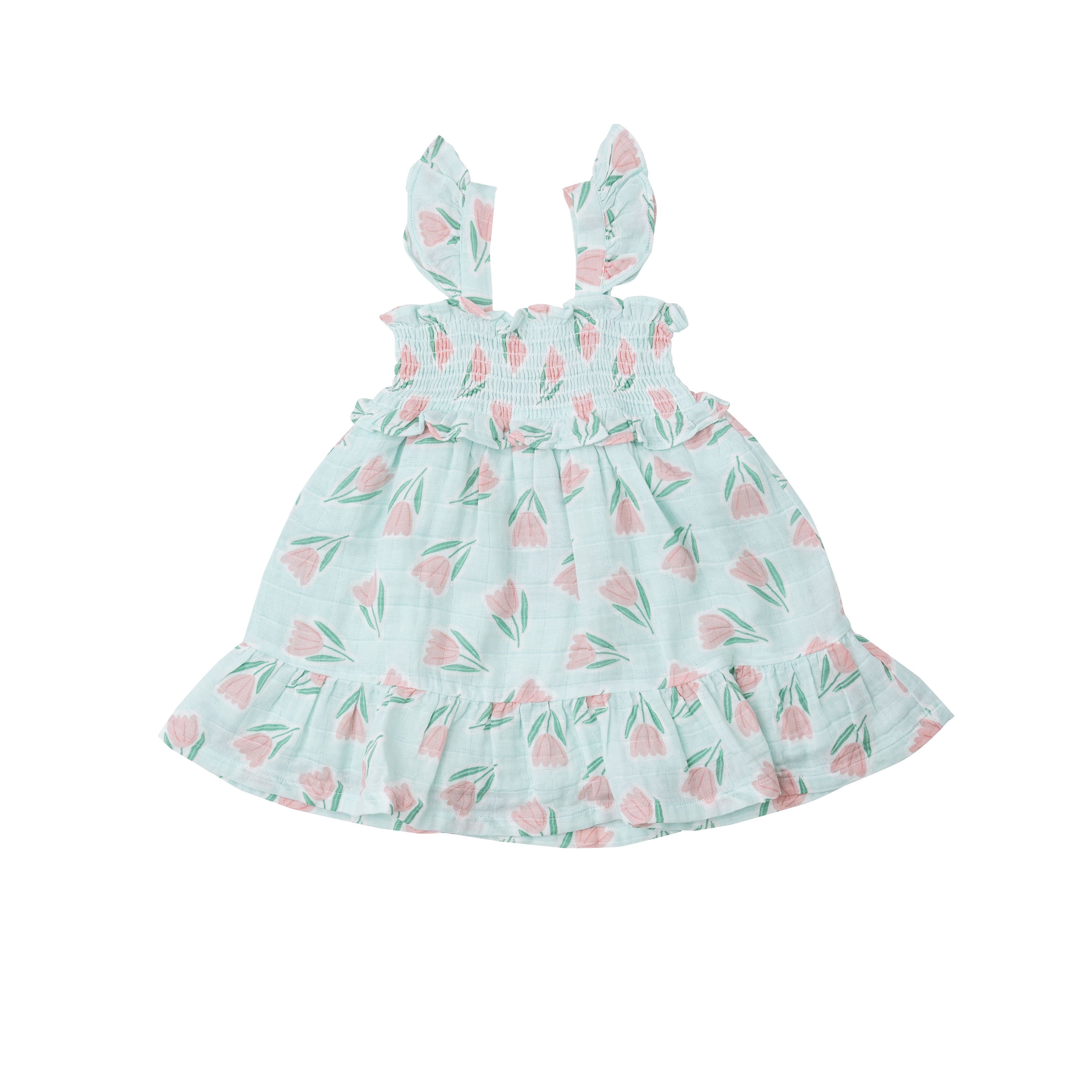 Angel Dear - Tulips Smocked Ruffle Sundress