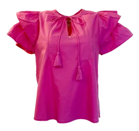 Anna Cate - Gabriel Top - Poplin Orchid