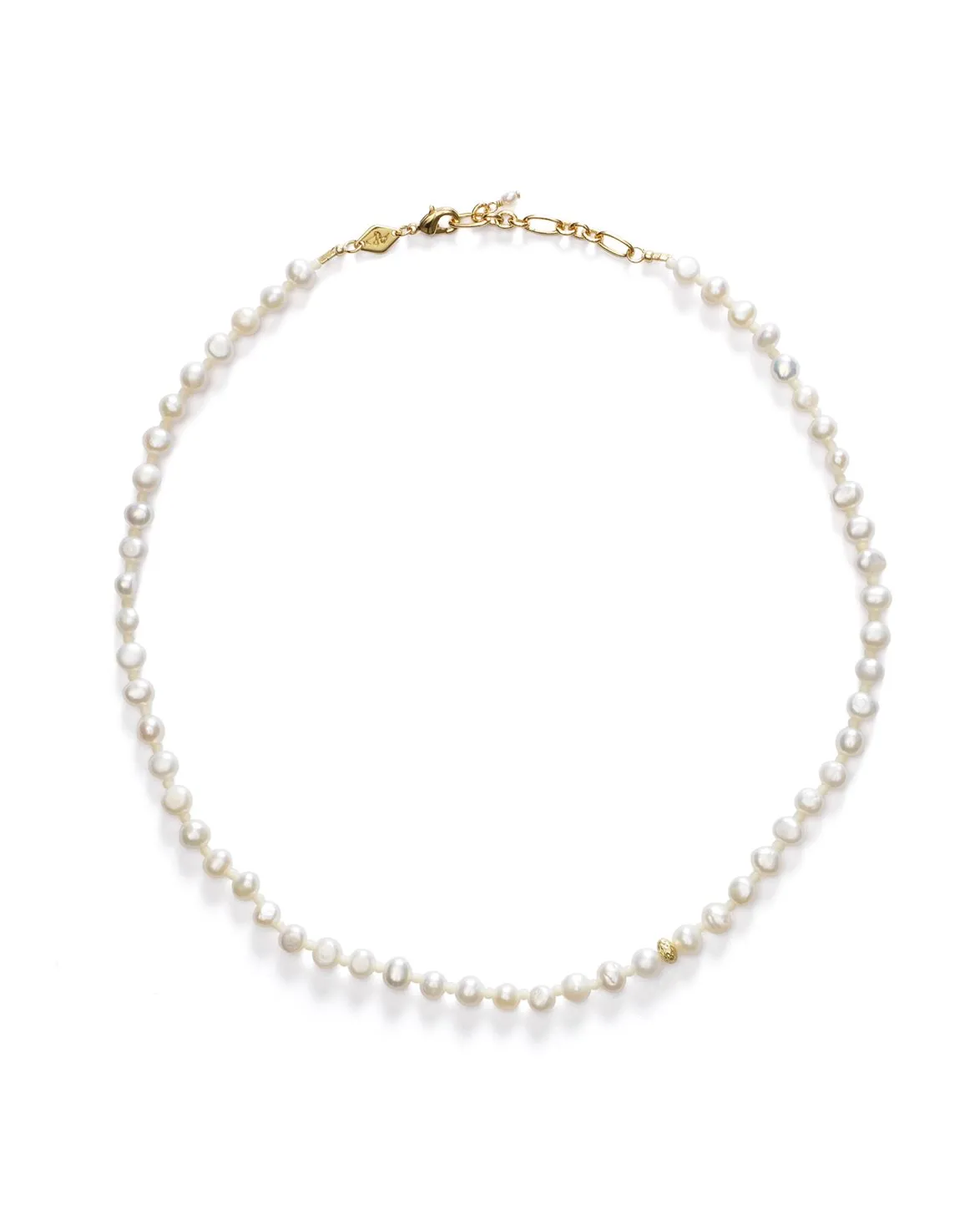 Anni Lu Petit Stellar Pearly Necklace Gold