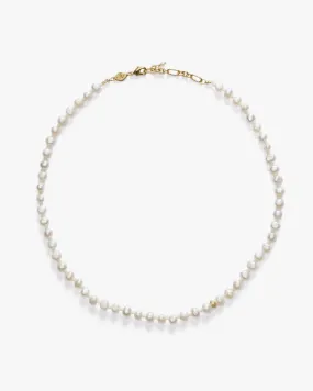 Anni Lu Petit Stellar Pearly Necklace Gold