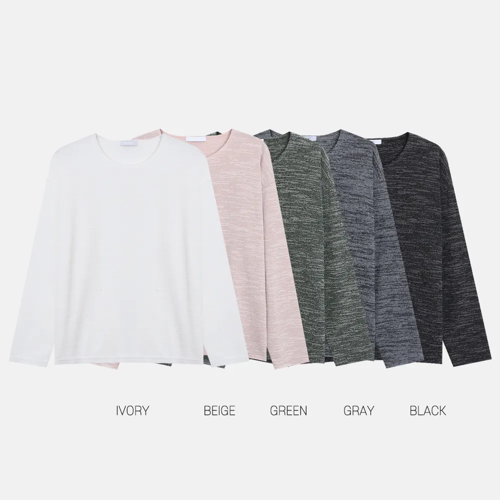 ASCLO  |Crew Neck Unisex Street Style U-Neck Long Sleeves Cotton