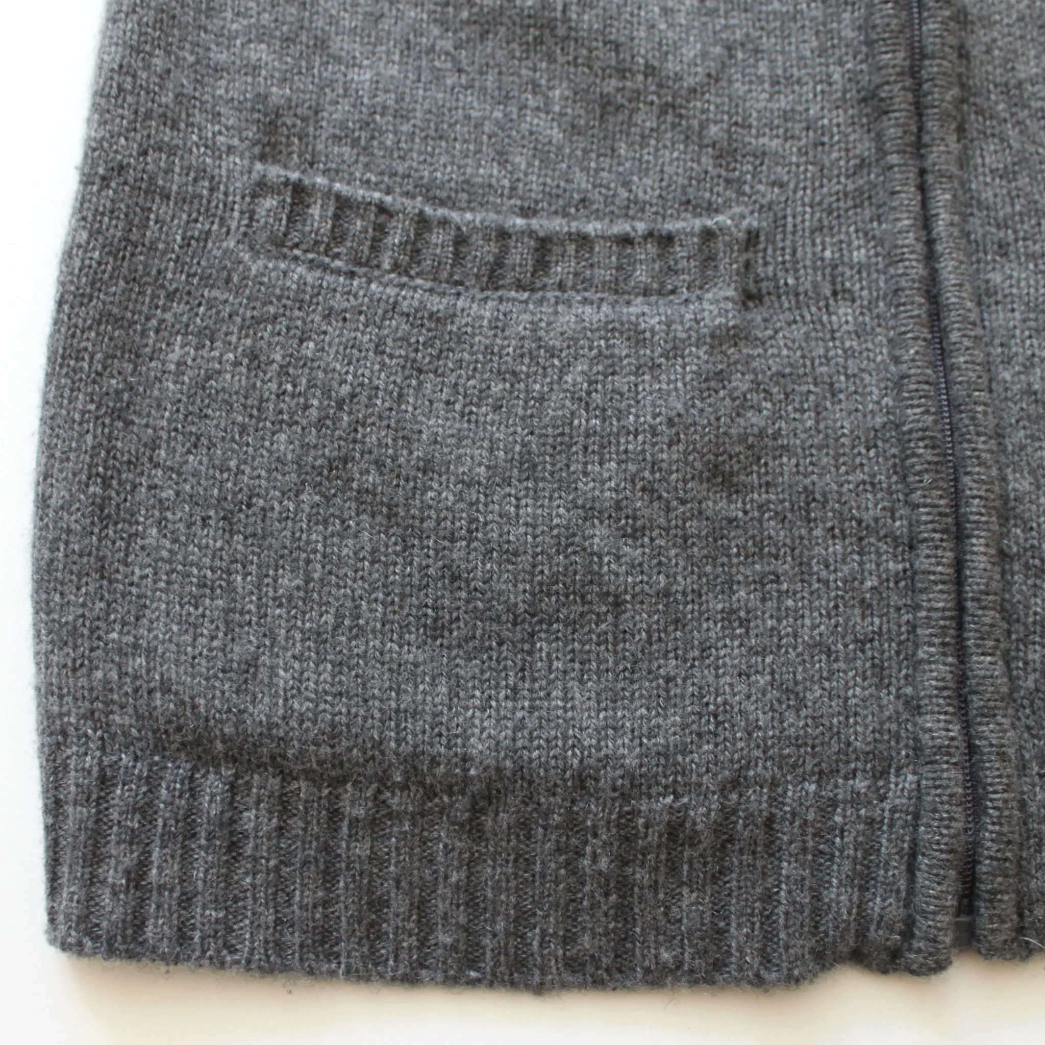 Baby CZ Grey Zipped Cashmere Cardigan: 5 Years