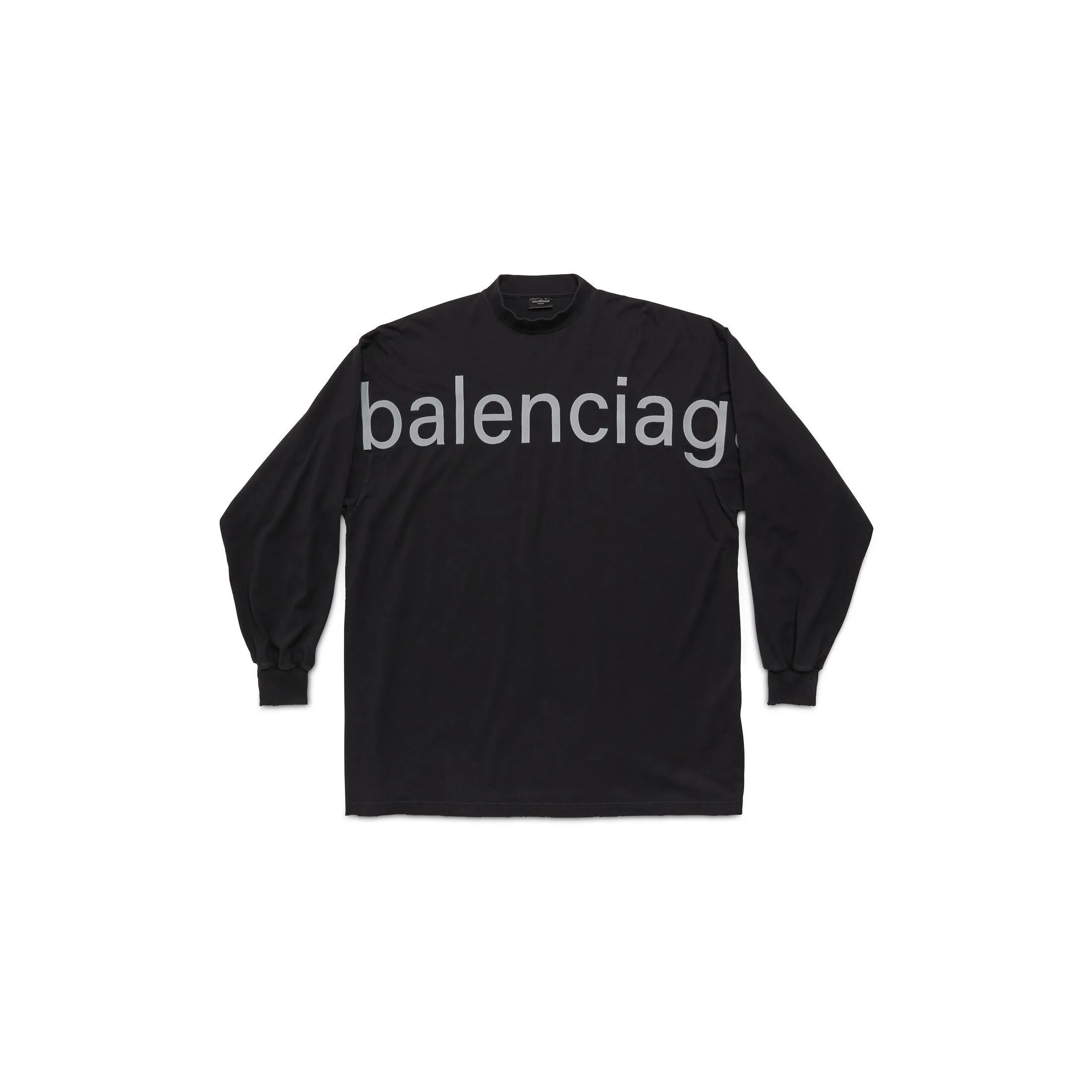 BALENCIAGA  |Bal.com Long Sleeve T-shirt Oversized in White