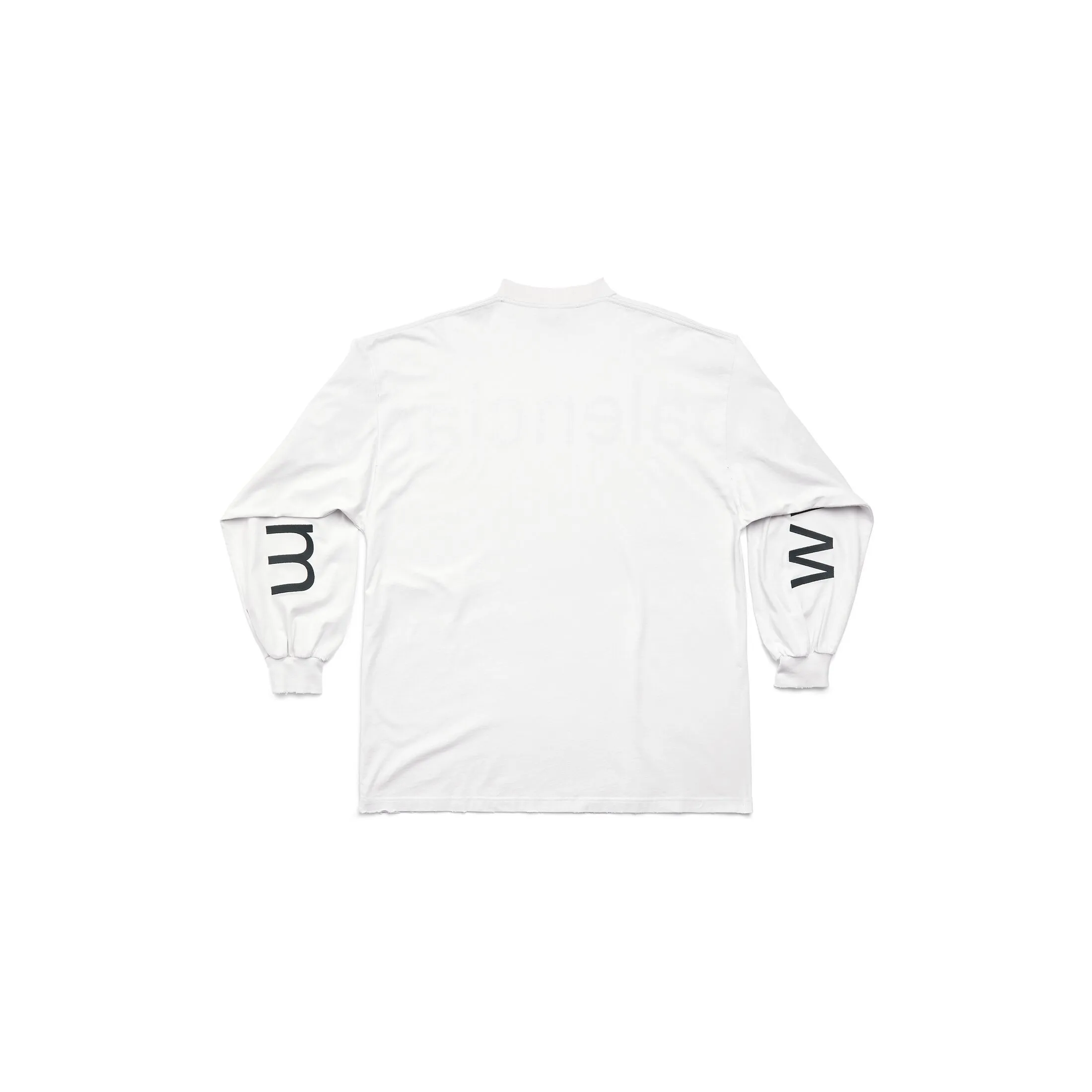 BALENCIAGA  |Bal.com Long Sleeve T-shirt Oversized in White