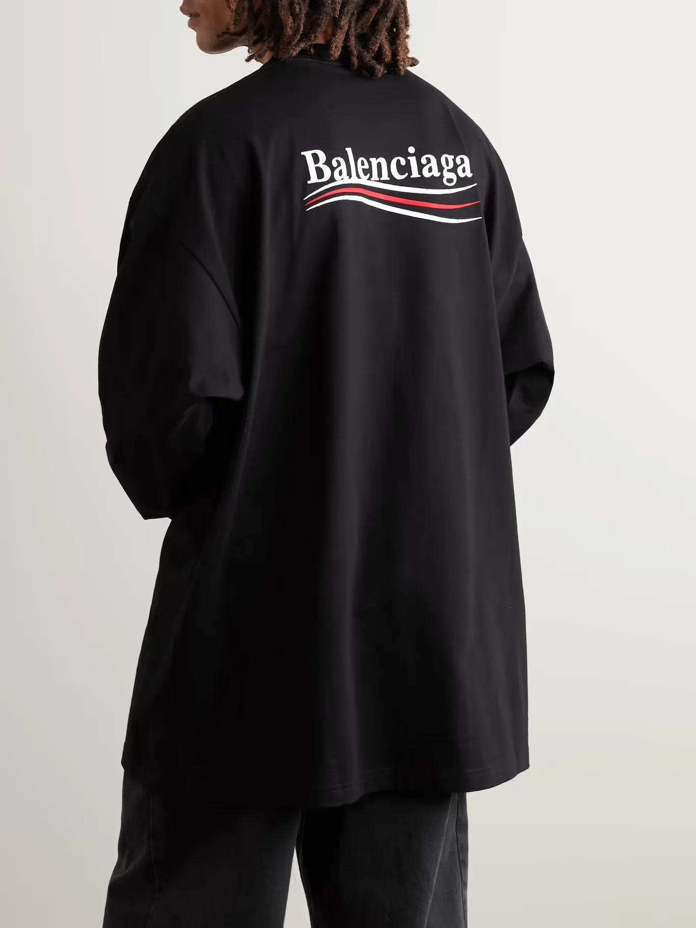 BALENCIAGA  |Crew Neck Street Style Long Sleeves Plain Cotton Oversized