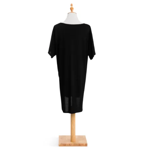 Bamboo Long Lounge Shirt in Black