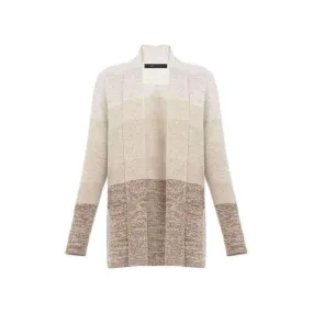 BCBG MAXAZRIA  |Cashmere Ginata Ombre Shawl Collar Cashmere Blend Cardigan