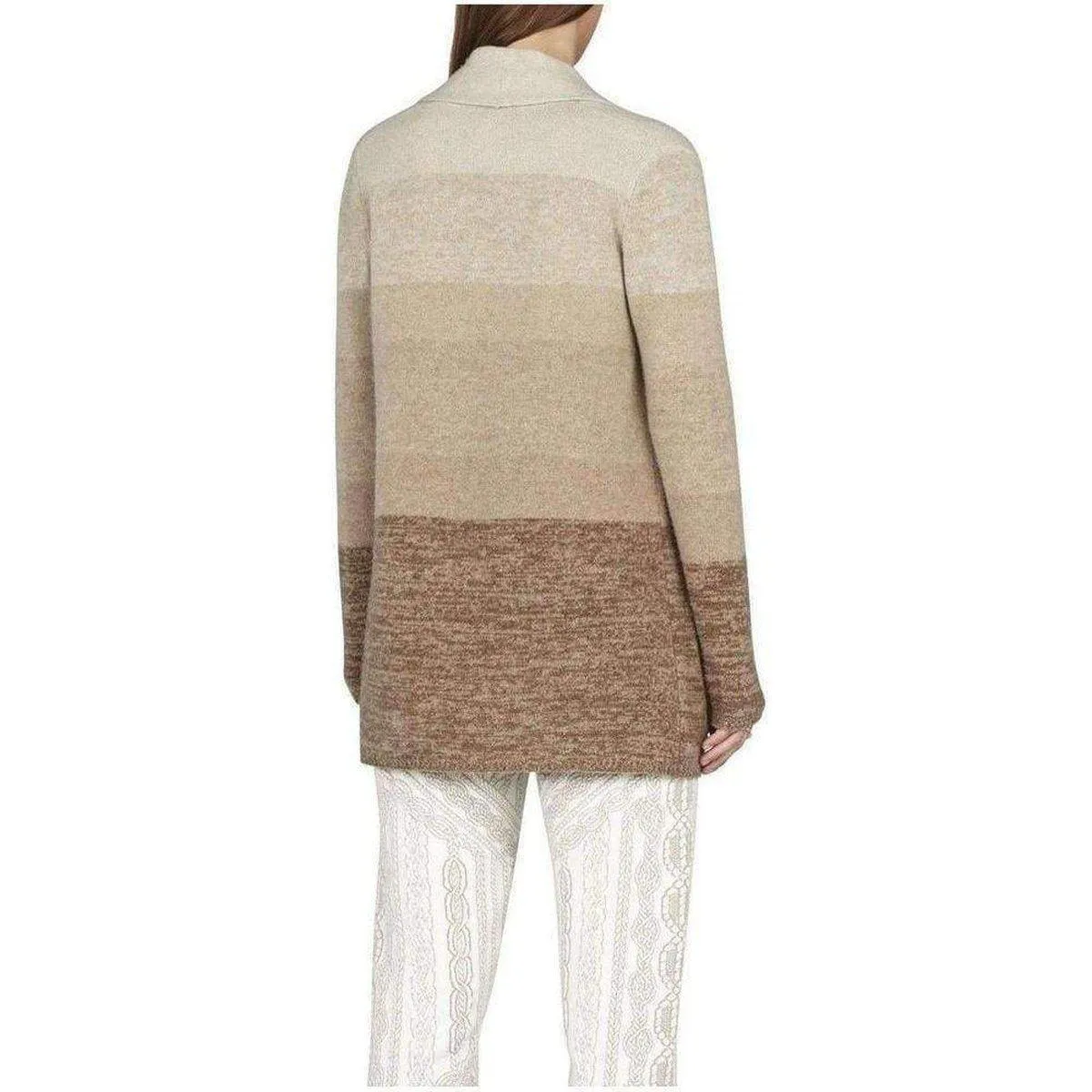 BCBG MAXAZRIA  |Cashmere Ginata Ombre Shawl Collar Cashmere Blend Cardigan