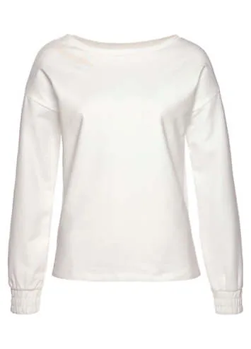 Bench. Loungewear Boat Neck Basic Sweatshirt by Bench Loungewear | Grattan