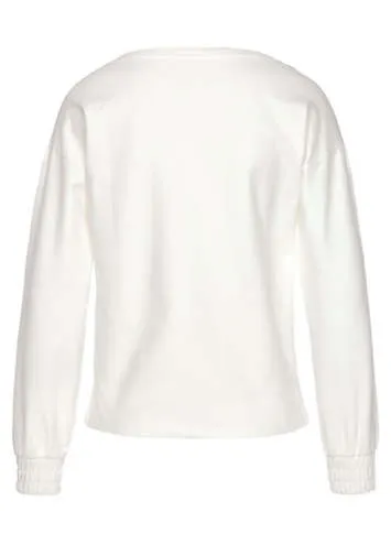 Bench. Loungewear Boat Neck Basic Sweatshirt by Bench Loungewear | Look Again