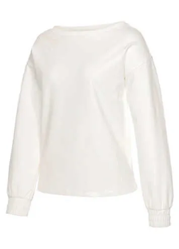 Bench. Loungewear Boat Neck Basic Sweatshirt by Bench Loungewear | Look Again