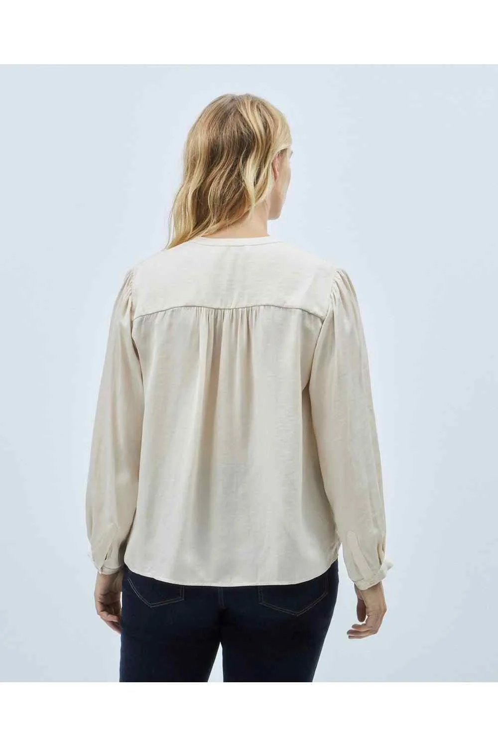 Blouse Long Sleeve - Beige