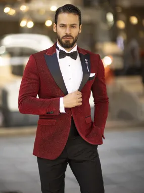 Bojoni Cagliari Red Slim-Fit Tuxedo 2-Piece