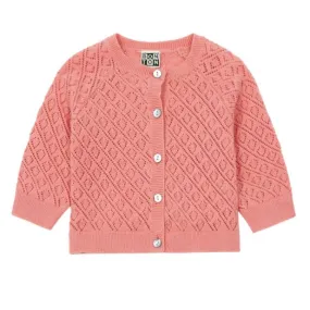 Bonton Apricot Cotton Cardigan: 12 Months