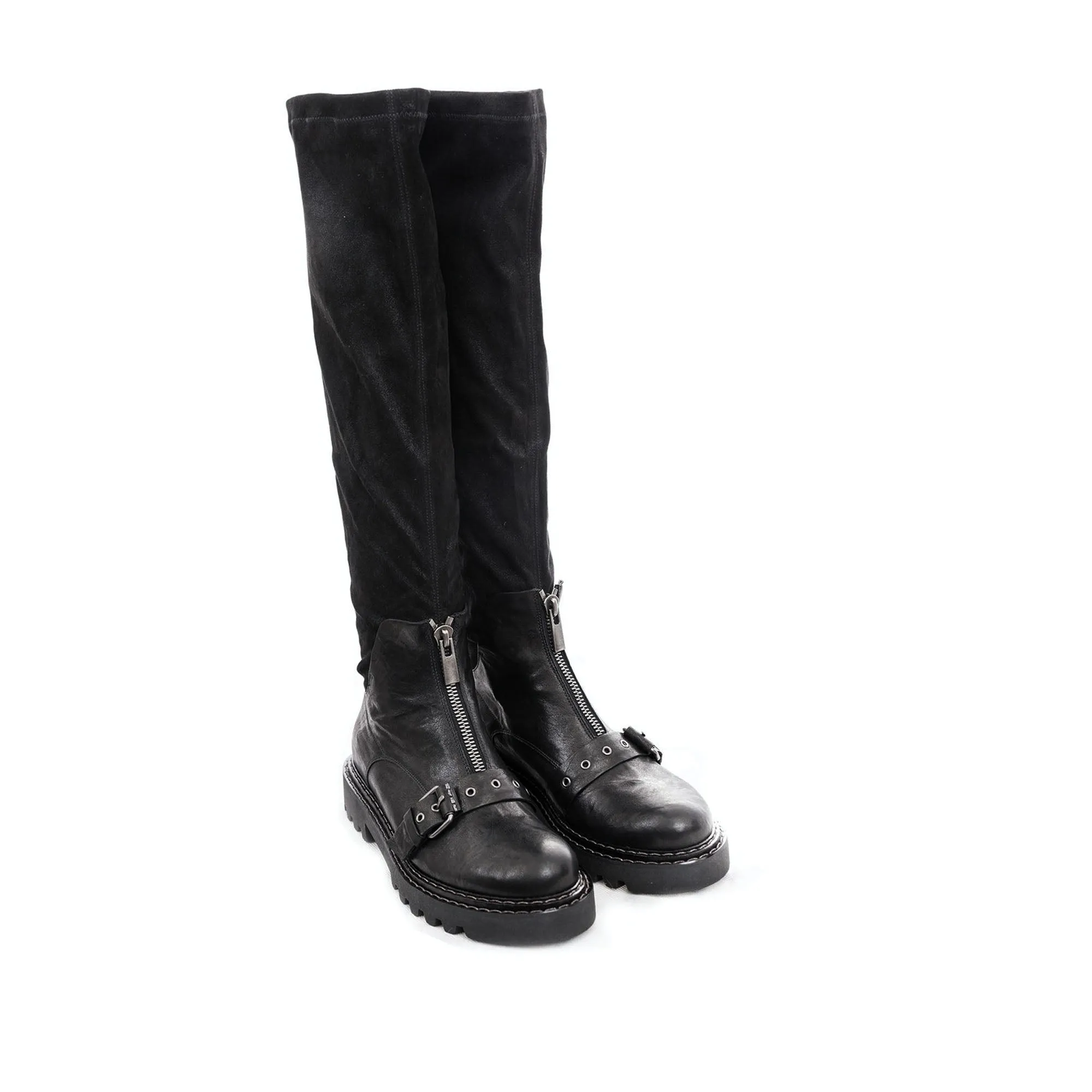 Boot Fibbia Stretch Stellare Metal Wash Black