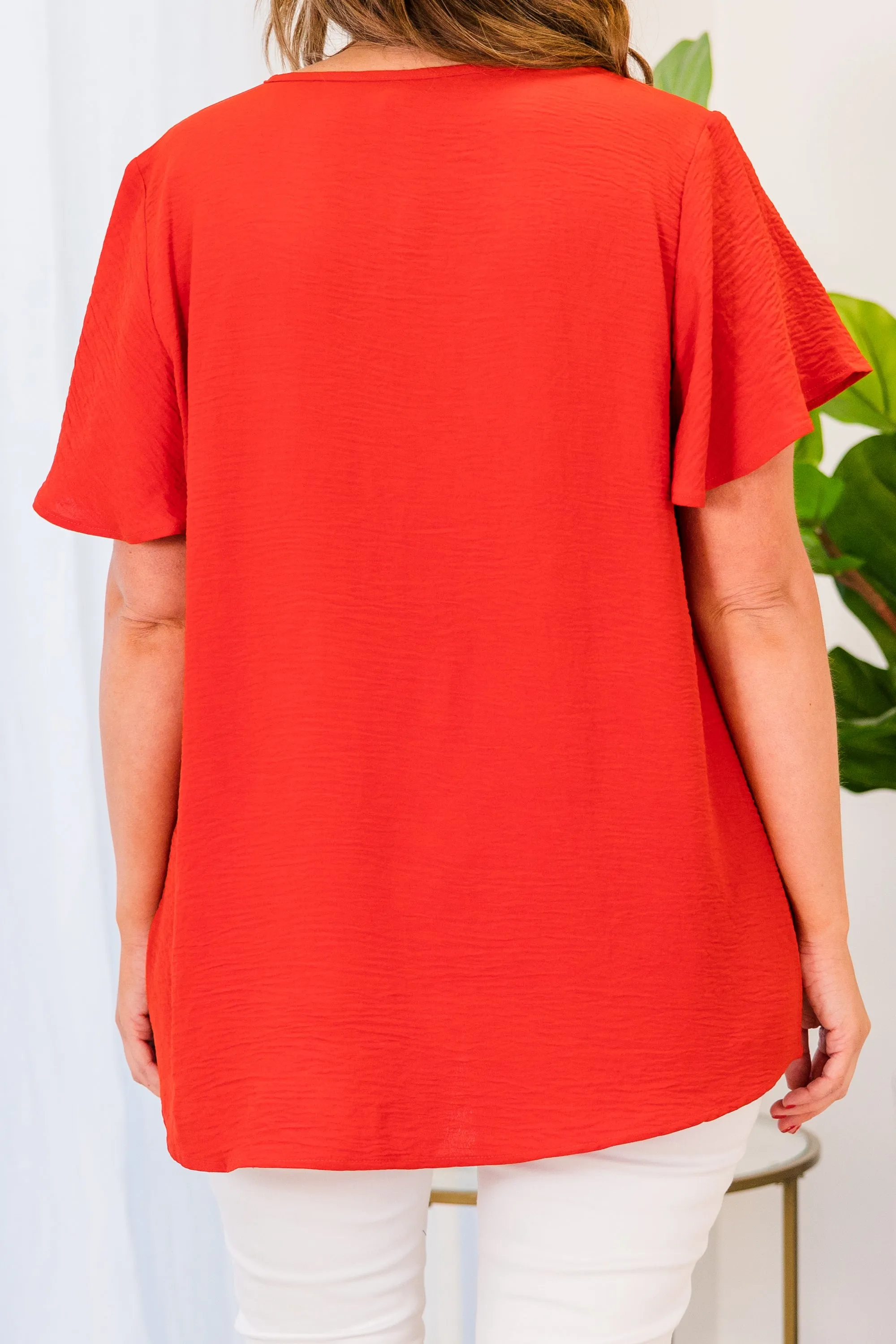 Capital Blouse, Tomato