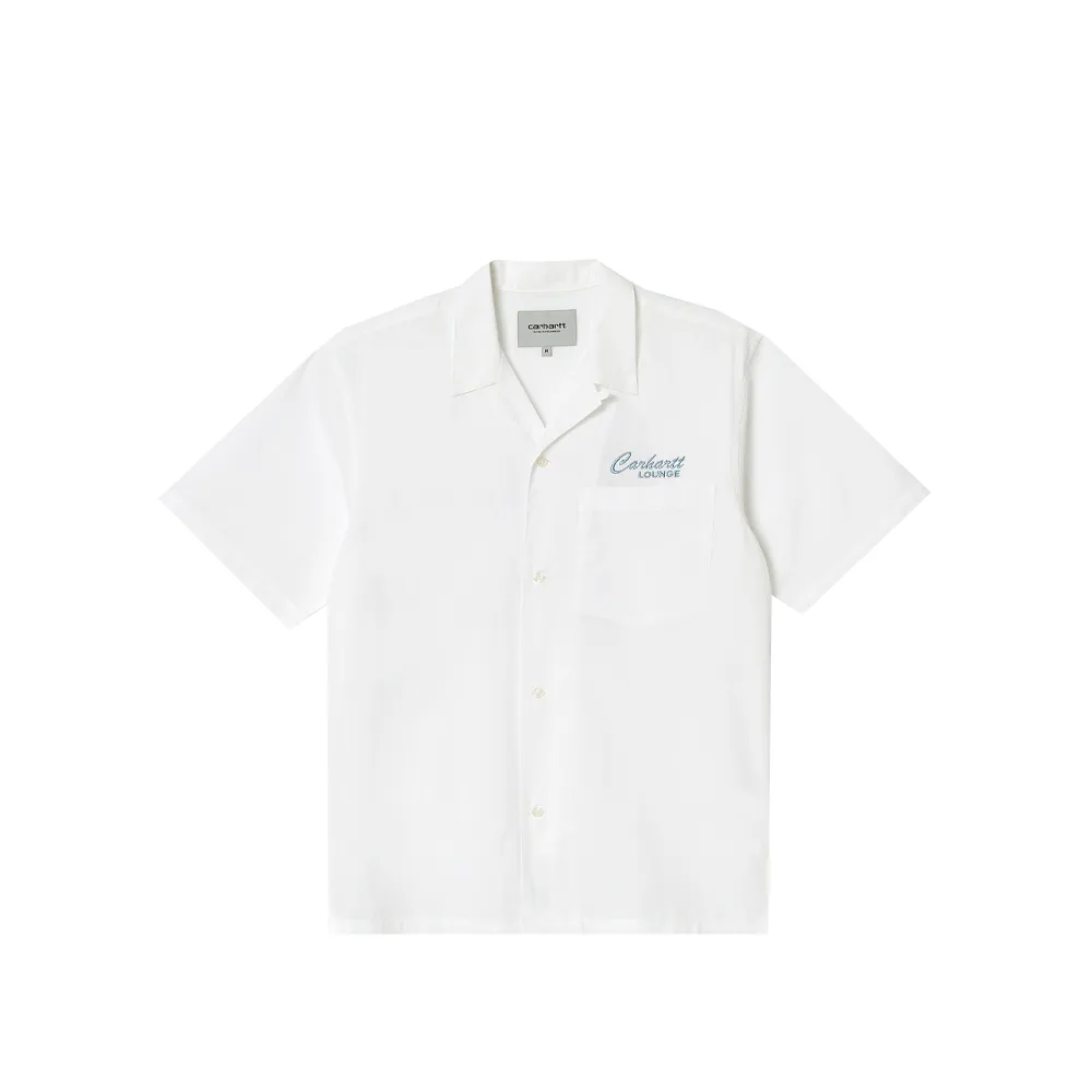 Carhartt Wip S/S Carhartt Lounge Shirt White I030046-4