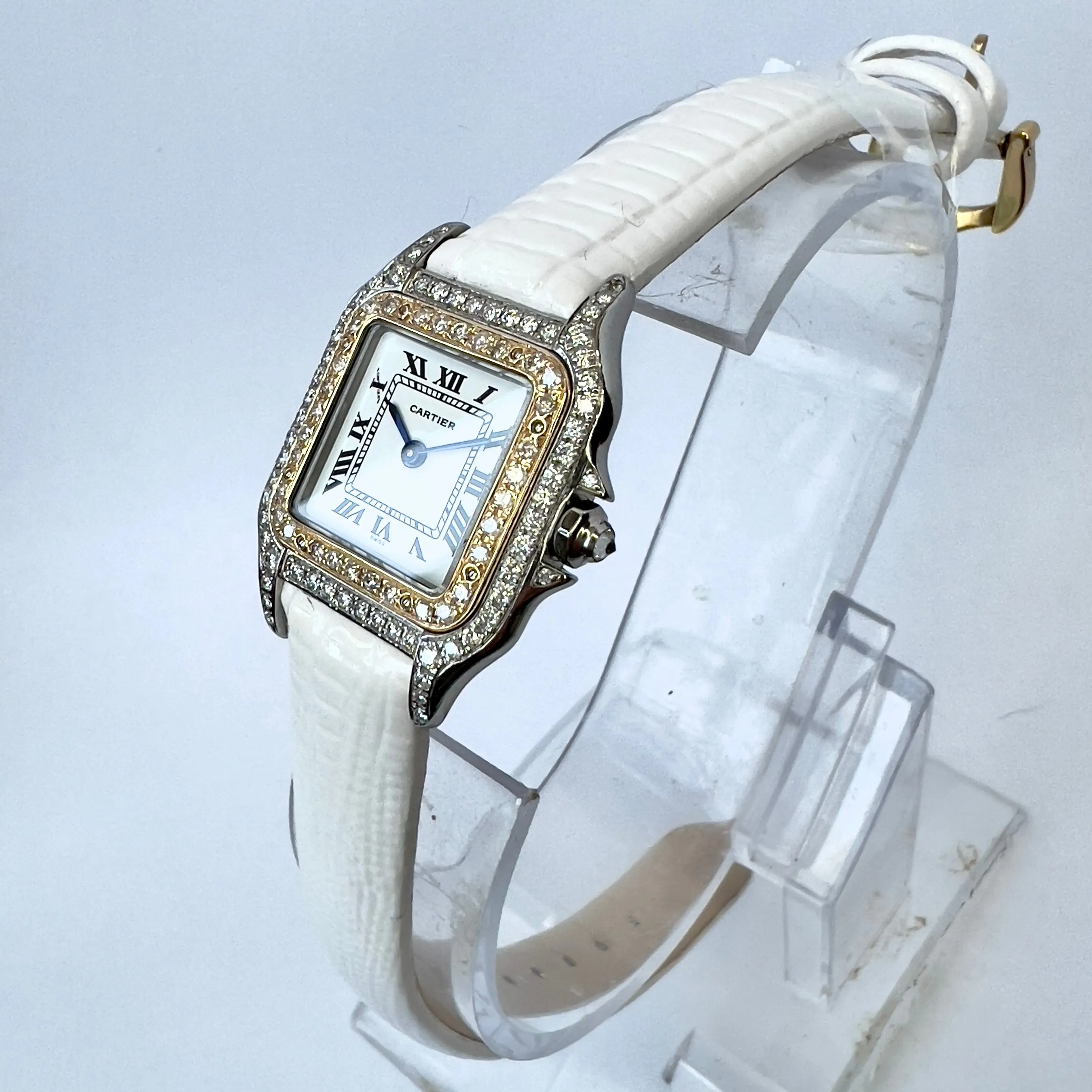 CARTIER PANTHERE 23mm Quartz 2 Tone 1.02TCW DIAMOND Watch