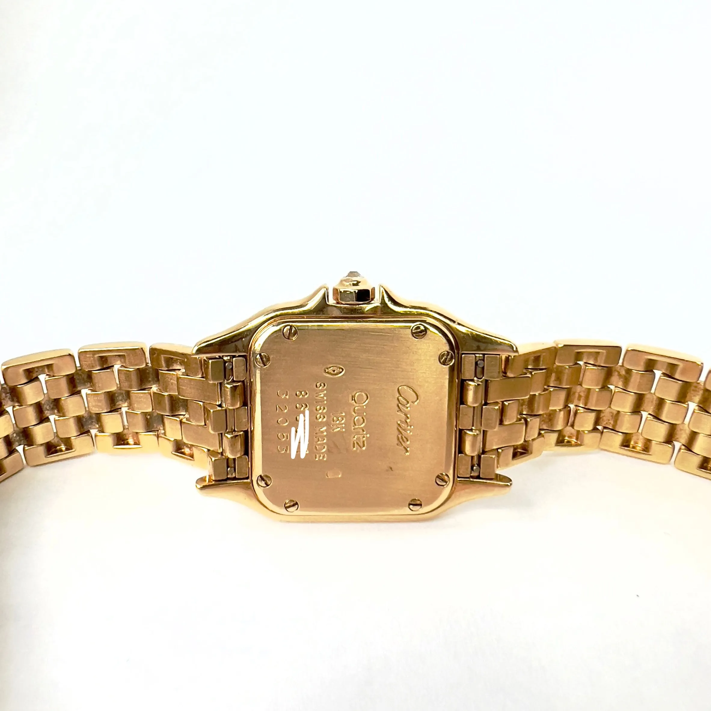 CARTIER PANTHERE Quartz 23mm 18K Yellow Gold ~3.2TCW Diamond Watch