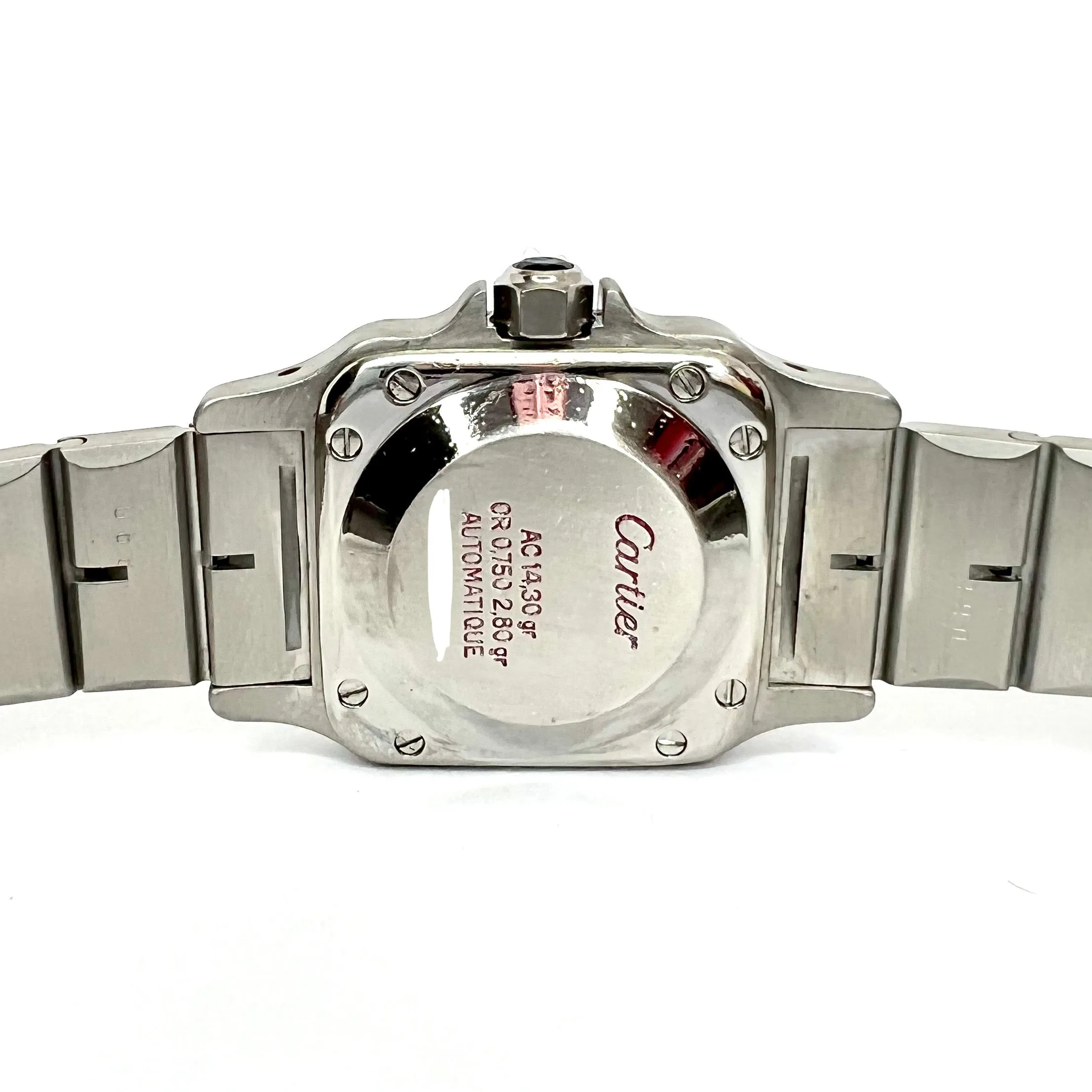 CARTIER SANTOS GALBEE 24mm Automatic 2 Tone 0.69TCW Diamond Watch