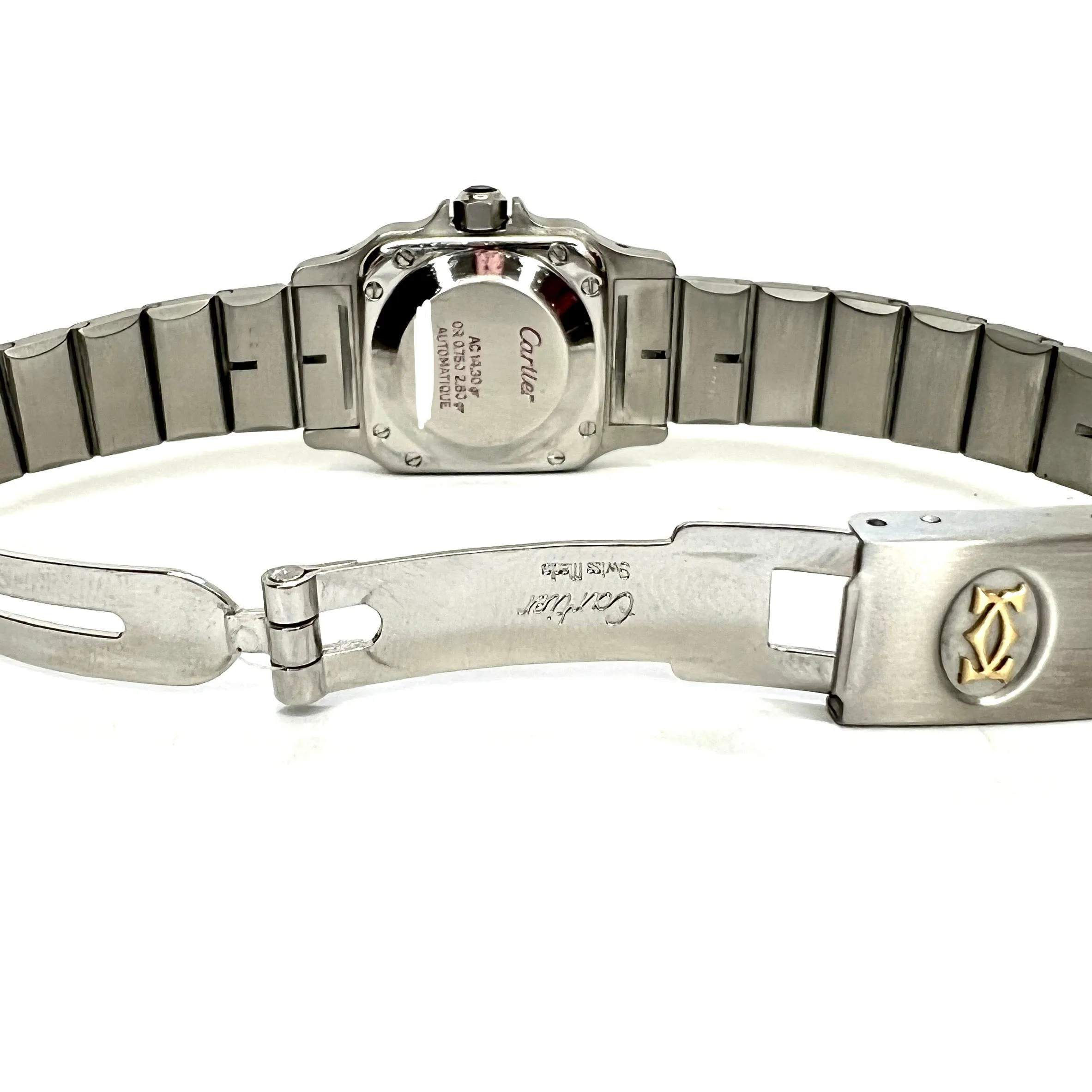 CARTIER SANTOS GALBEE 24mm Automatic 2 Tone 0.69TCW Diamond Watch