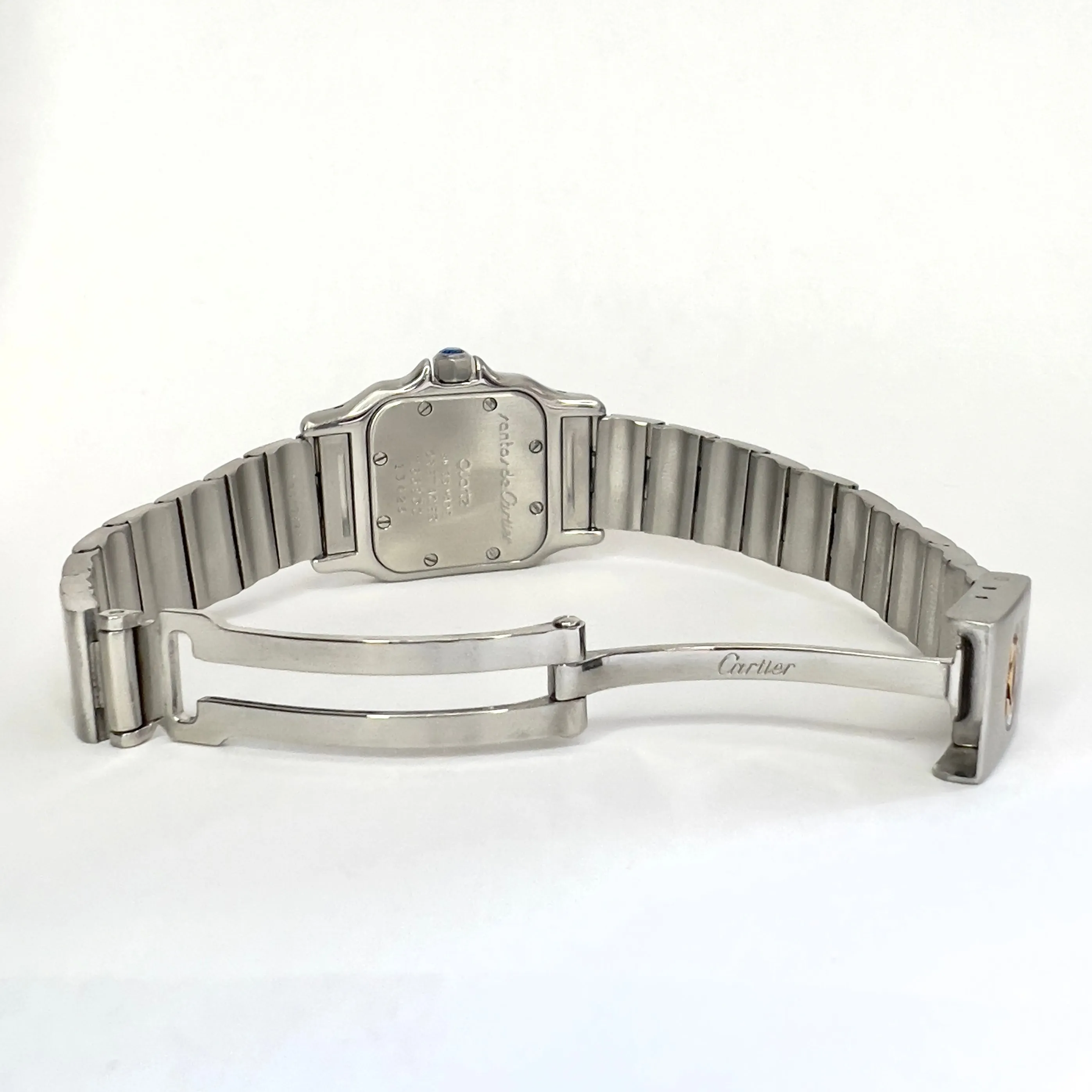 CARTIER SANTOS GALBEE 24mm Quartz 2 Tone 0.69TCW Diamond Watch