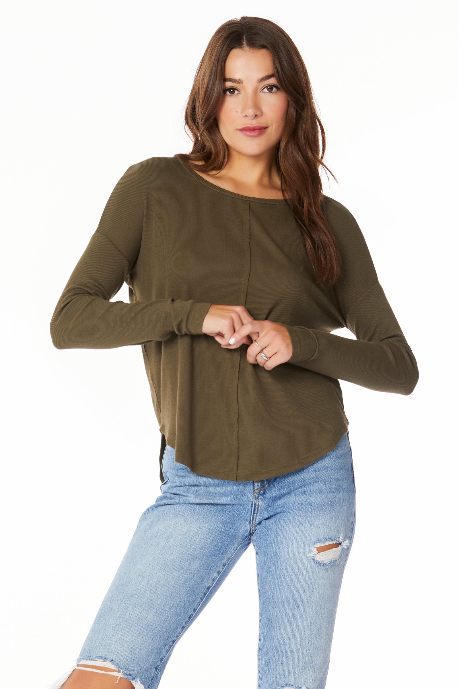 CENTER SEAM LONG SLEEVE TEE