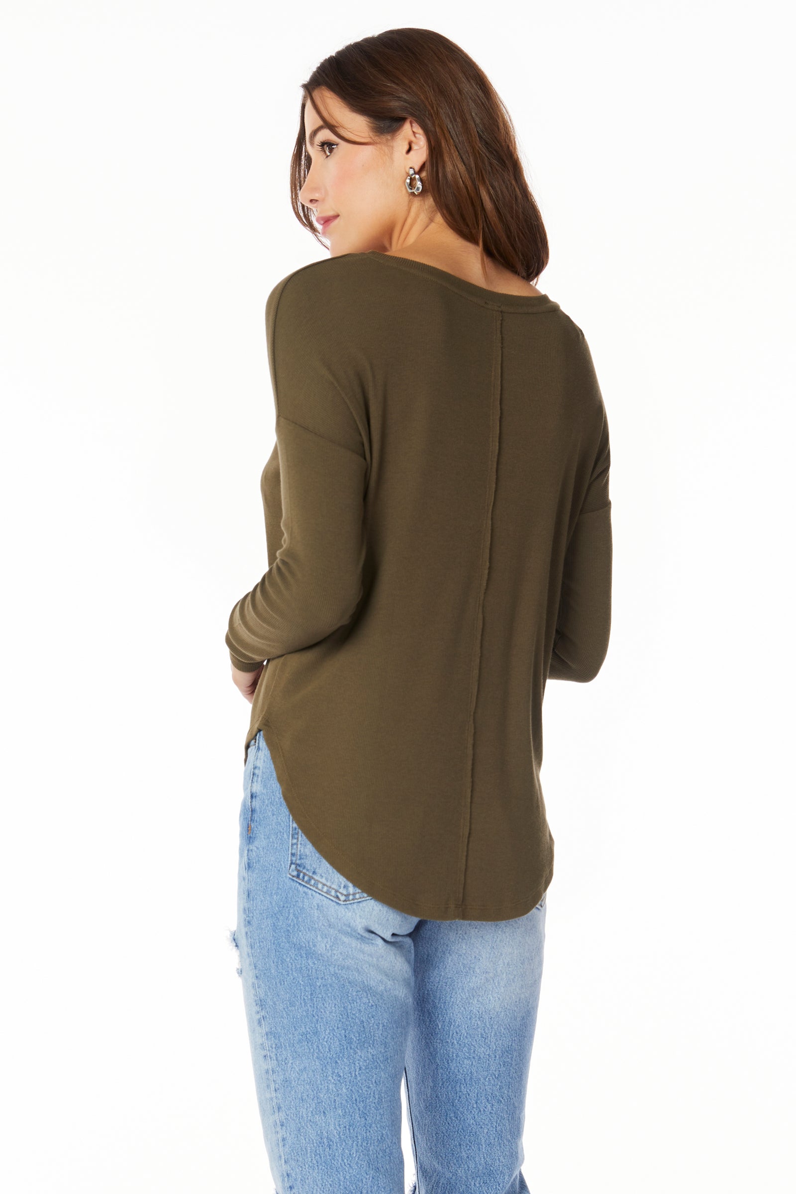 CENTER SEAM LONG SLEEVE TEE