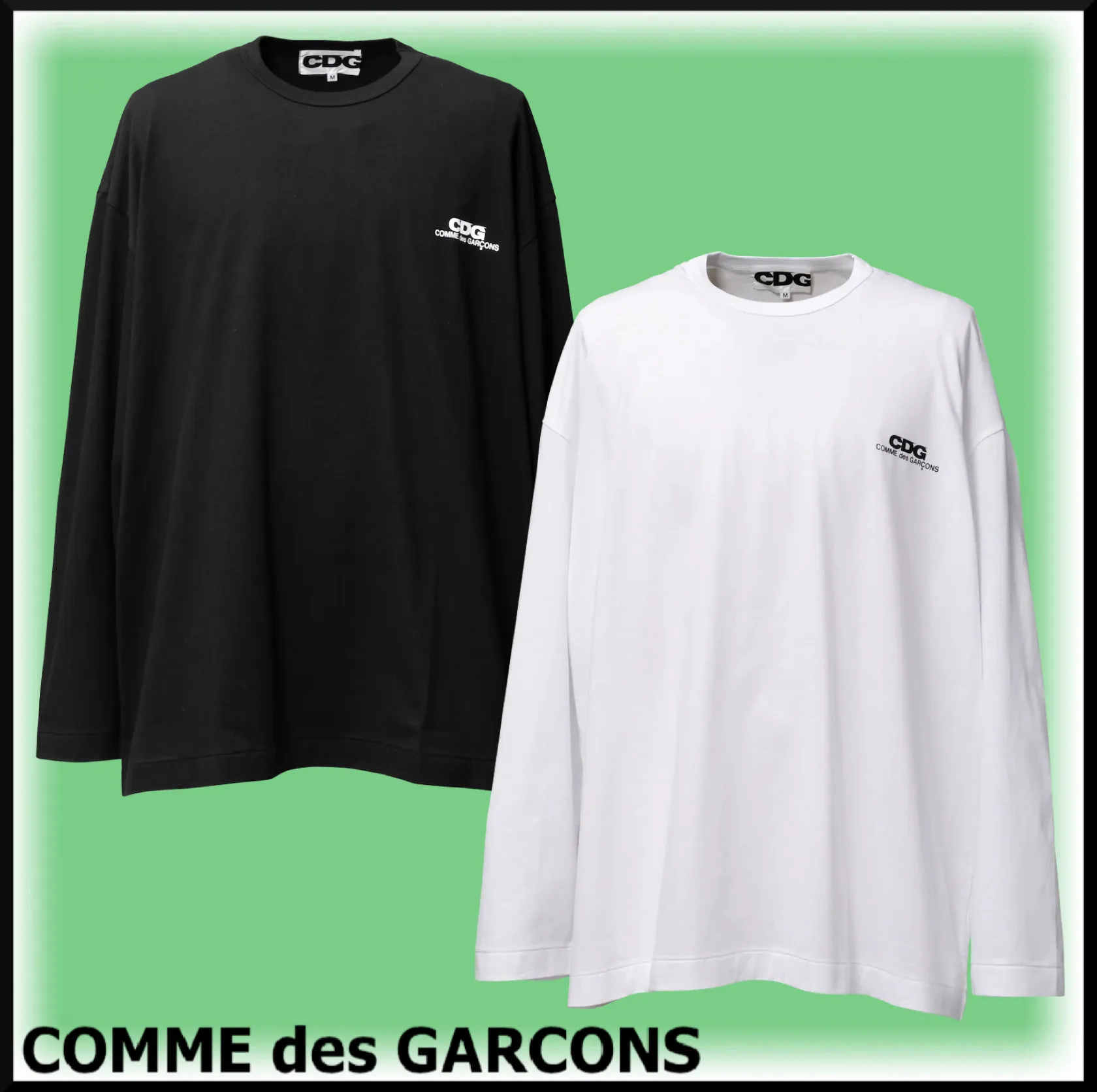 COMME des GARCONS  |Crew Neck Unisex Street Style Long Sleeves Plain Cotton