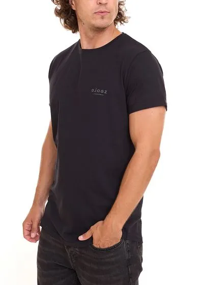 Confezione da 5 magliette basic da uomo DJOGZ LOUNGEWEAR in cotone in confezione risparmio T-shirt 2202501 nera, bianca, beige, 