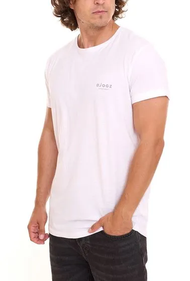 Confezione da 5 magliette basic da uomo DJOGZ LOUNGEWEAR in cotone in confezione risparmio T-shirt 2202501 nera, bianca, beige, 