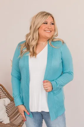 Dance Under The Stars Lightweight Cardigan- Deep Aqua