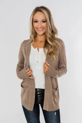 Dance Under The Stars Lightweight Cardigan- Mocha