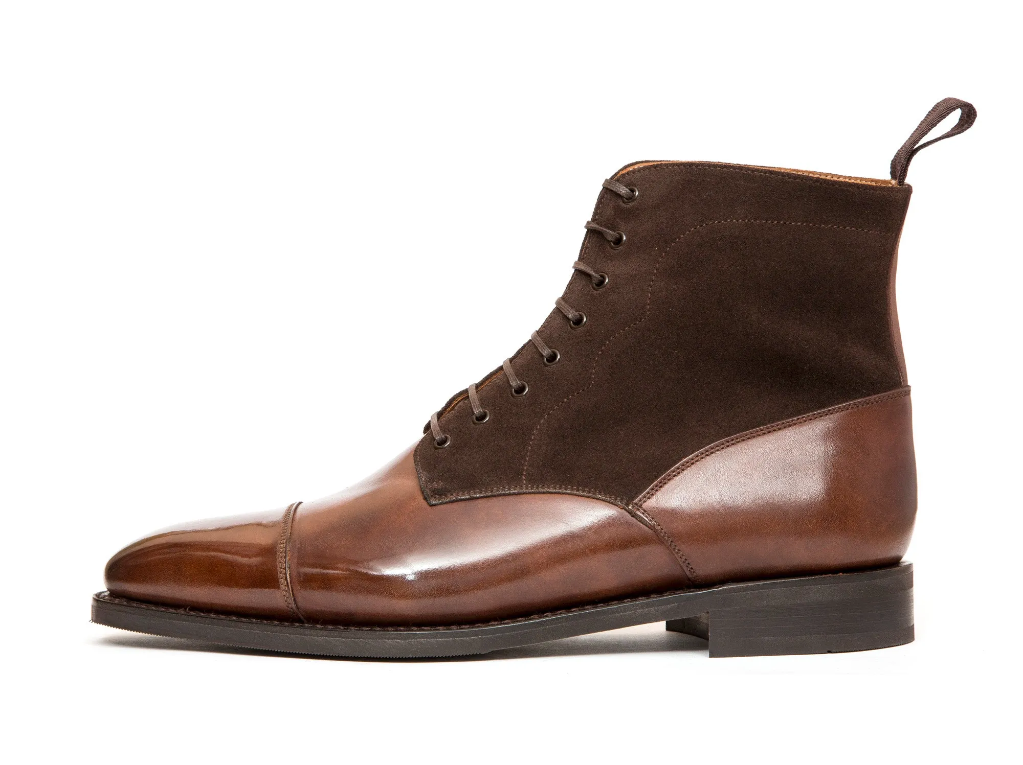 Delridge - MTO - Walnut Museum Calf / Bitter Chocolate Suede - LPB Last - City Rubber Sole