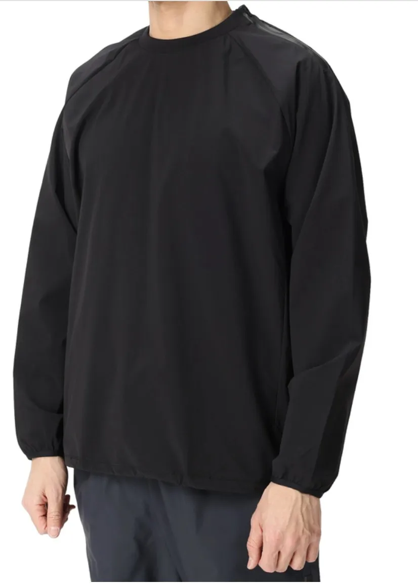 DENHAM  |Crew Neck Unisex Nylon Street Style Long Sleeves Plain