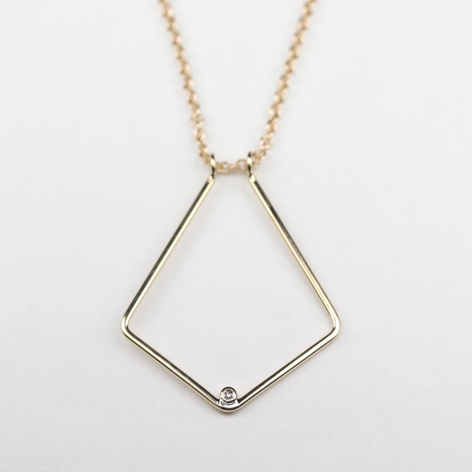 Diamond Deco Magic Ring Holder Necklace